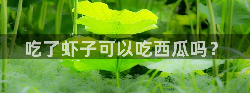 各种网红爆料吃瓜:吃了虾子可以吃西瓜吗?