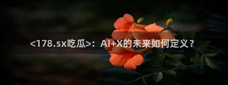 吃小瓜会长胖吗:<178.sx吃瓜>:AI+X的未来如何定义?