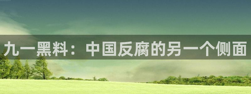 51cg热门大瓜今日吃瓜:九一黑料:中国反腐的另一个侧面